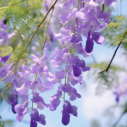 💐Atemberaubende Blüten Blauer Jacaranda-Samen🌱Lange Blütezeit