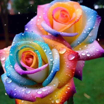 Verlauf Regenbogen Rosen Samen - Ein Hauch von Magie in Ihrem Garten! 🌈🌹