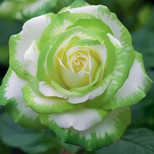 Seltene schottische weiße und grüne Zwillingsrosen 🌹🌿