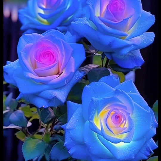 💙🌸 100 Stück/Seltene Beutel Blau Rosa Rose Samen - Duftende Pflanzen und Blumen für Ihren Garten! 🌱🌼