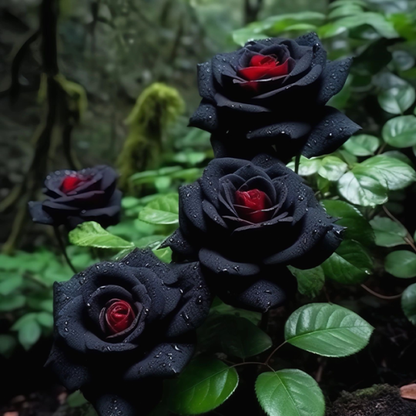 Seltene Schwarze Rote Rosenblumensamen: Eleganz trifft auf Leidenschaft! 🖤🌹